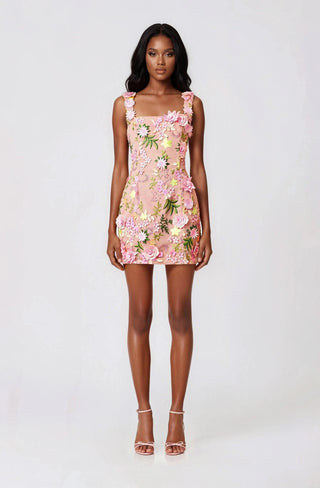 Aella Mini Dress - Pink - Glamourous Grace