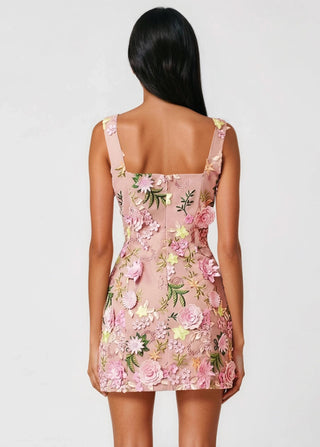 Aella Mini Dress - Pink - Glamourous Grace