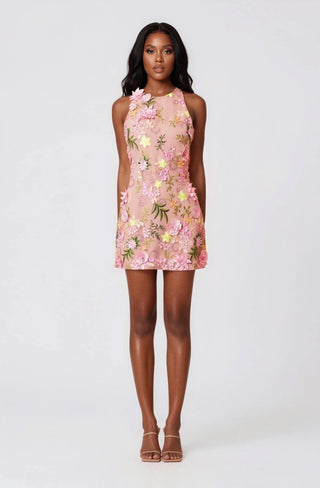 Aella Party Mini Dress - Pink - Glamourous Grace