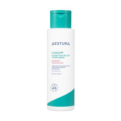 AESTURA A-CICA 365 HYDRATING RELIEF TONER pH4.5 200ml - Glamourous Grace
