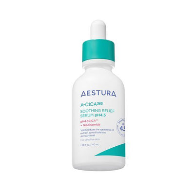 AESTURA A-CICA 365 SOOTHING RELIEF SERUM pH4.5 40ml - Glamourous Grace