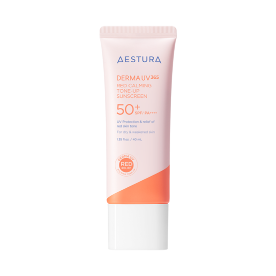 AESTURA Derma UV 365 Red Calming Tone-up Sunscreen 40ml - Glamourous Grace