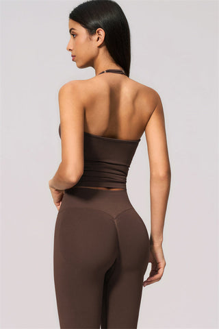 The Velvetine Tank Top Flared Leggings 2-Piece Set