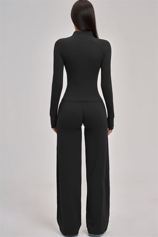 The Swoon Jacket Tank Top Flared Leggings 3-Piece Set
