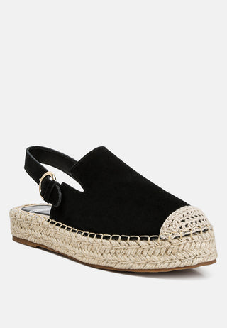 Affie Genuine Suede Slingback Strap Espadrilles - Glamourous Grace