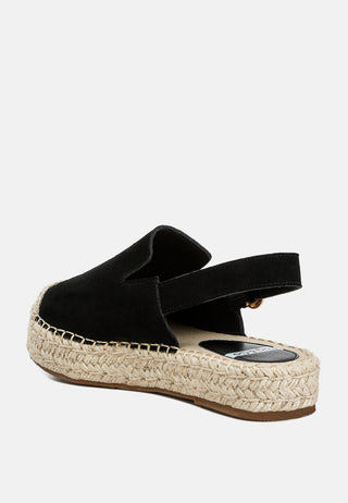 Affie Genuine Suede Slingback Strap Espadrilles - Glamourous Grace