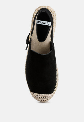Affie Genuine Suede Slingback Strap Espadrilles - Glamourous Grace