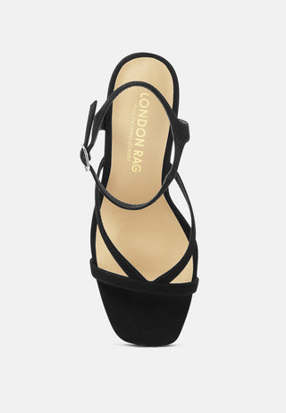 Agnese High Heeled Ankle Strap Sandals - Glamourous Grace
