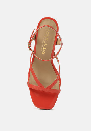 Agnese High Heeled Ankle Strap Sandals - Glamourous Grace