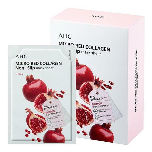 AHC Micro Red Collagen Non-Slip Mask Sheet SET 33ml X 10ea - Glamourous Grace