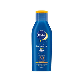 Nivea Sun SPF50 Sunscreen Lotion - 200ml, Supports Skin Barrier Function - Glamourous Grace