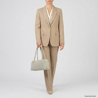Italian Genuine Suede Shoulder Bag | Pavia - Glamourous Grace