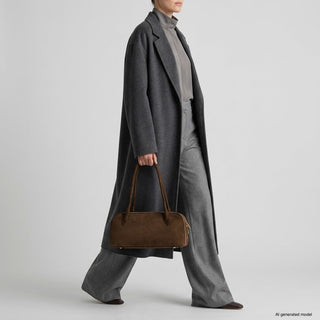 Italian Genuine Suede Shoulder Bag | Pavia - Glamourous Grace