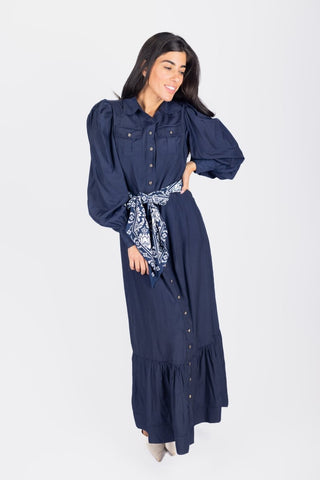 Alex Dress 53" (Navy)
