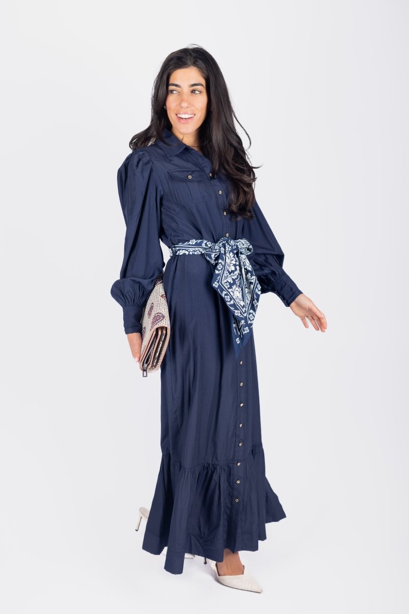 Alex Dress 53" (Navy) - Glamourous Grace
