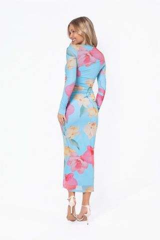Alia Dress (Blue Coral)