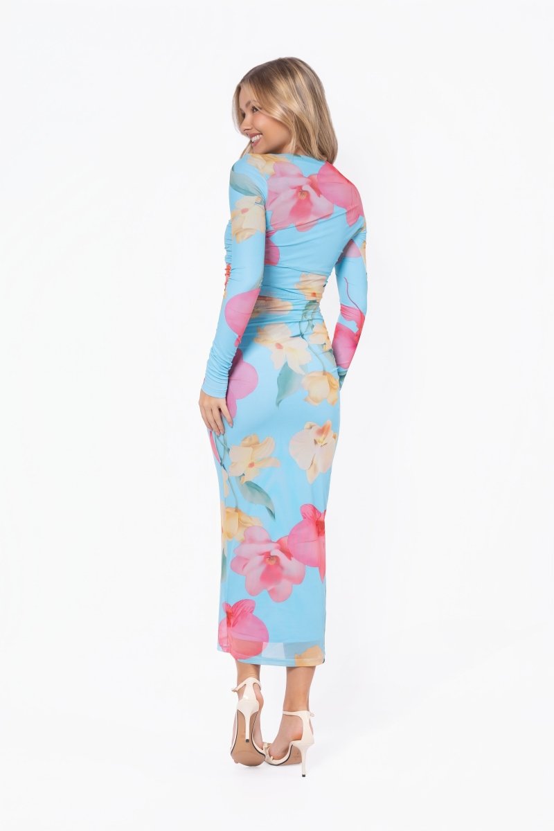 Alia Dress (Blue Coral) - Glamourous Grace