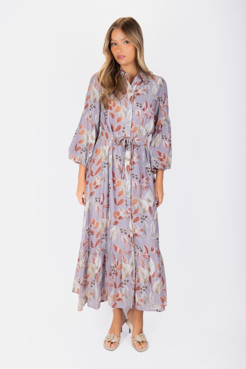 Alice Dress Long Sleeve 53" (Light Purple) - Glamourous Grace