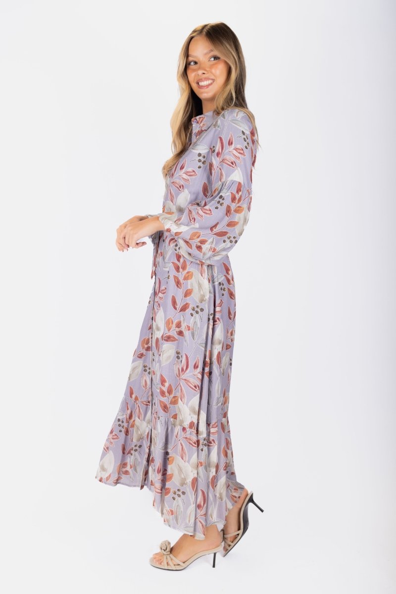Alice Dress Long Sleeve 53" (Light Purple) - Glamourous Grace