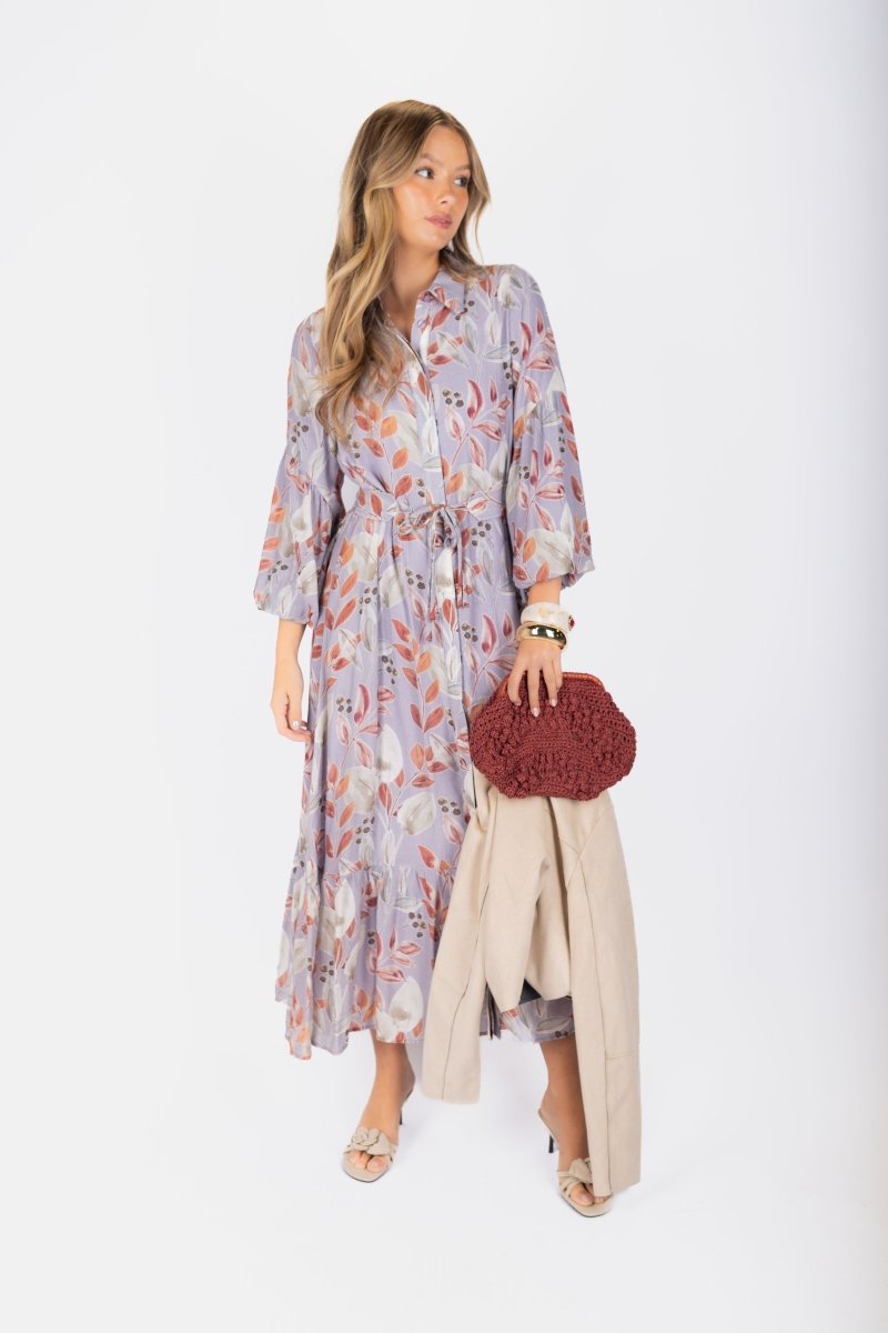 Alice Dress Long Sleeve 53" (Light Purple) - Glamourous Grace