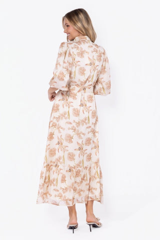 Alice Dress Short Sleeve (Ivory Khaki)