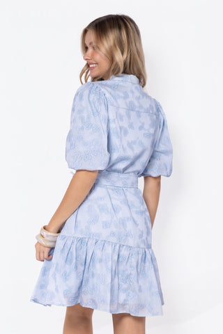Allie Dress Short Sleeve 37" (Light Blue)