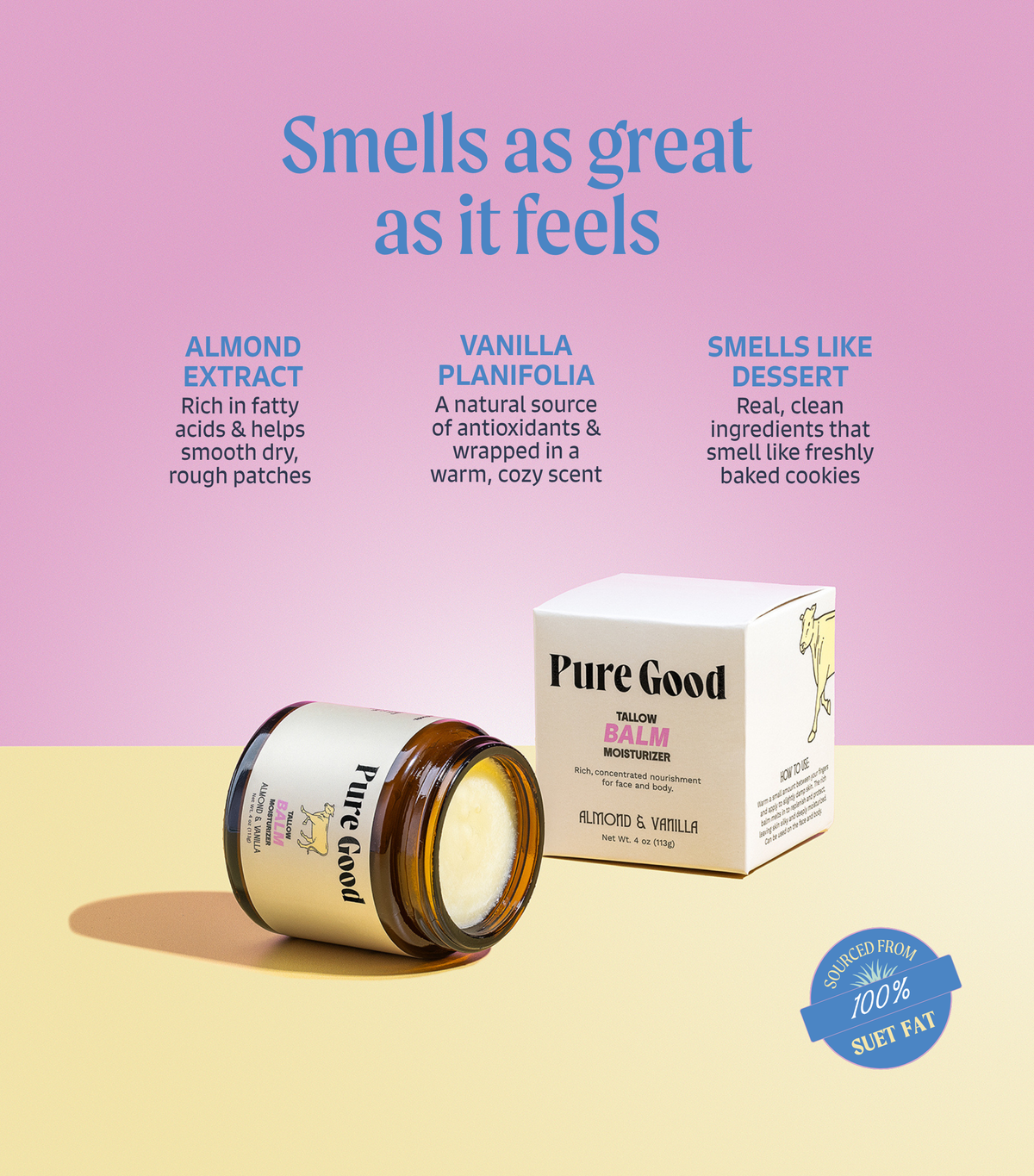 Almond & Vanilla · Tallow Balm - Glamourous Grace
