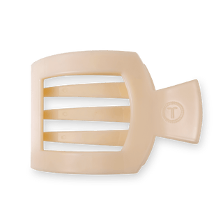 Almond Beige Large Flat Square Hair Clip - Glamourous Grace