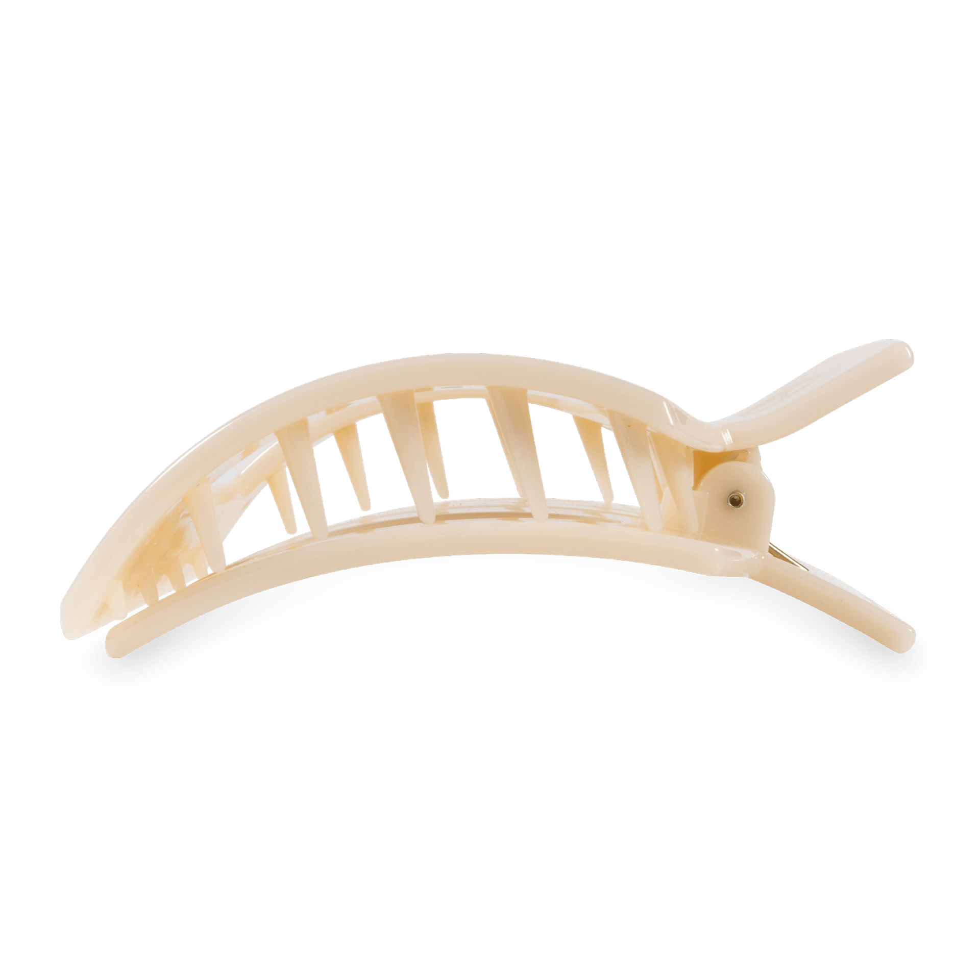 Almond Beige Large Flat Square Hair Clip - Glamourous Grace