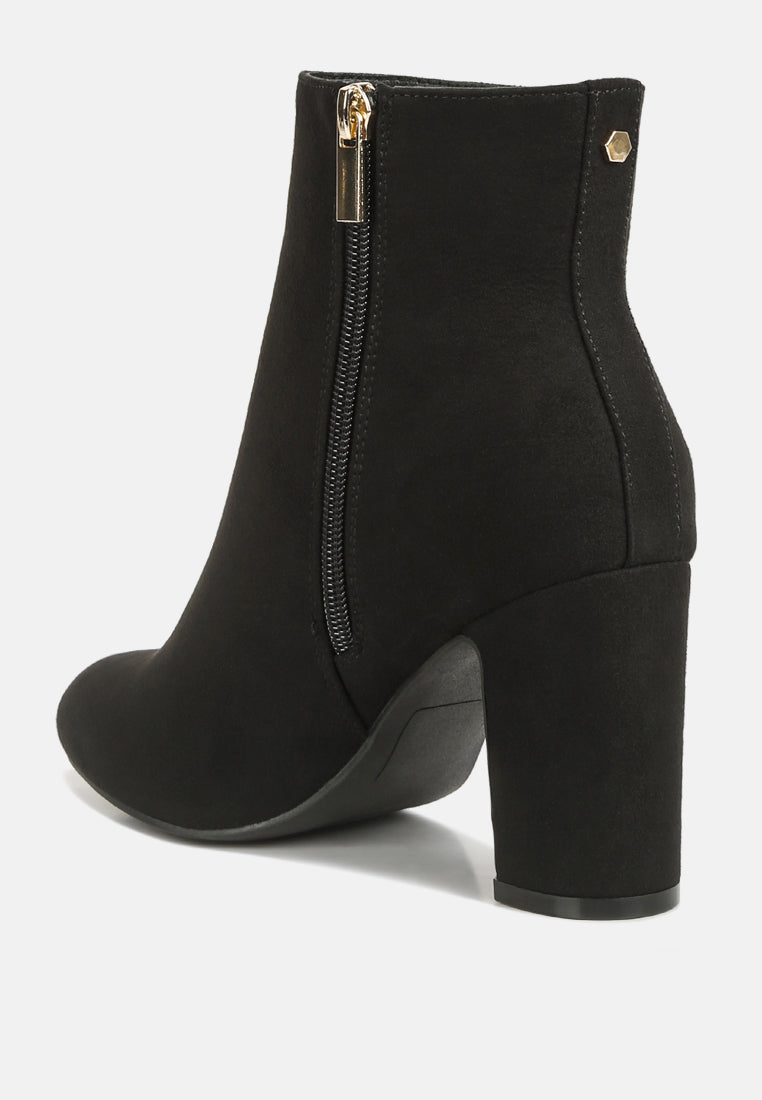 Alysia Block Heel Ankle Boots - Glamourous Grace