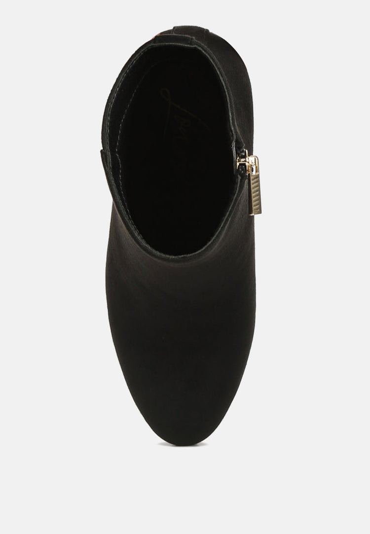 Alysia Block Heel Ankle Boots