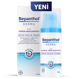 Bepanthol Derma Intense Moisturizing Night Face Cream - Repair & Soothe Dry Skin Overnight with Natural Oils for Facial Dryness Relief - Glamourous Grace
