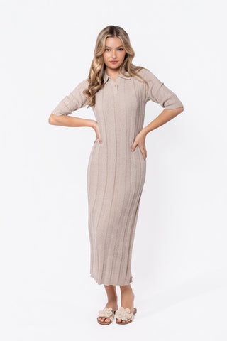Amara Dress (Beige)