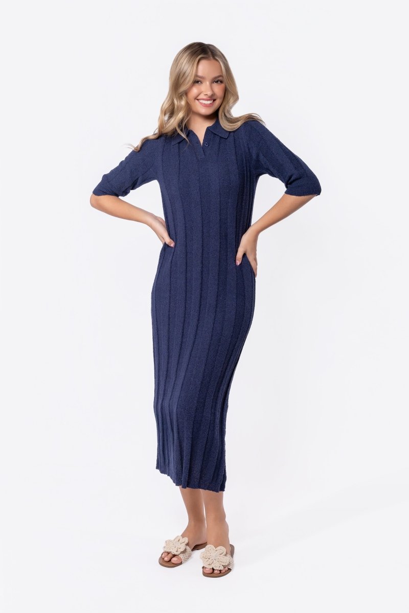Amara Dress (Navy) - Glamourous Grace