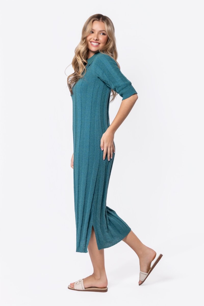 Amara Dress (Teal Green) - Glamourous Grace