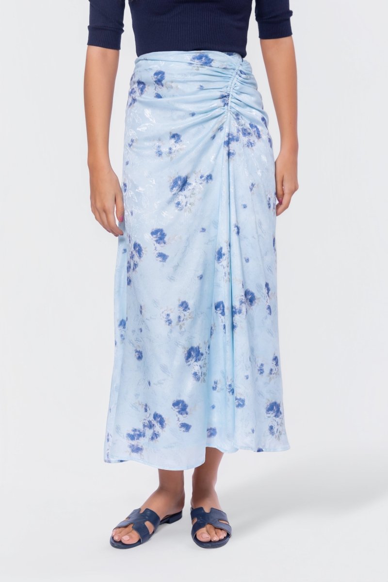 Amaris Skirt (Blue Ground) - Glamourous Grace