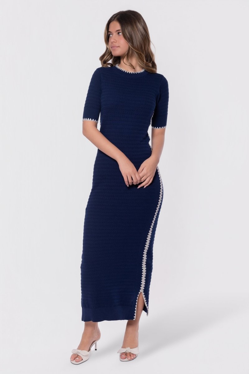 Amaya Dress (Navy) - Glamourous Grace