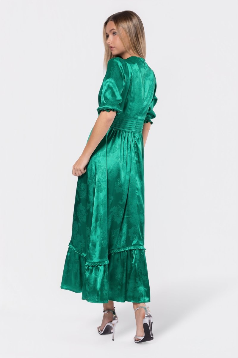 Amelia Dress (Green) - Glamourous Grace
