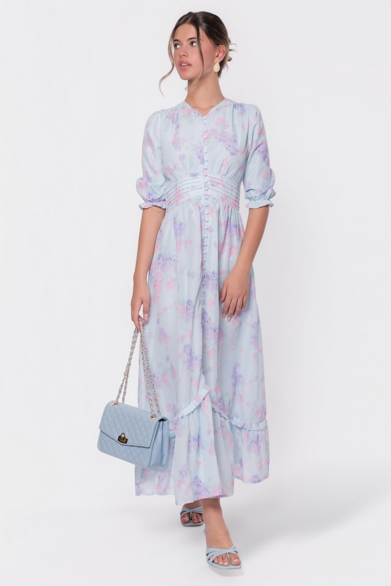 Amelia Dress (Light Blue) - Glamourous Grace