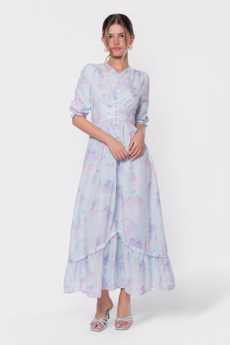 Amelia Dress (Light Blue) - Glamourous Grace
