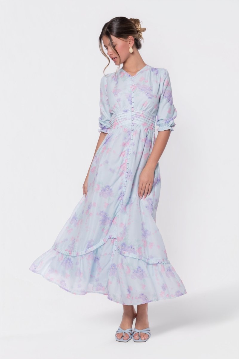 Amelia Dress (Light Blue) - Glamourous Grace