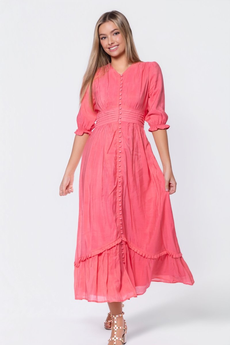 Amelia Dress (Pink) - Glamourous Grace