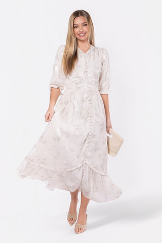 Amelia Dress (Sage Flower)