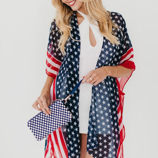 American Women USA Flag Kimono