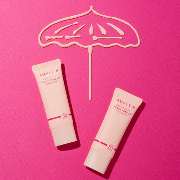AMPLE:N Solar Shot Peach Tone Up Suncream 40ml - Glamourous Grace