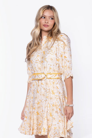 Analia Dress 36" (Yellow Flower)