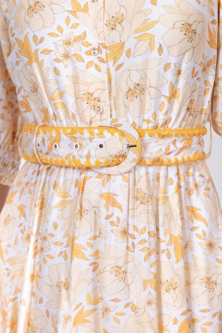 Analia Dress 36" (Yellow Flower)