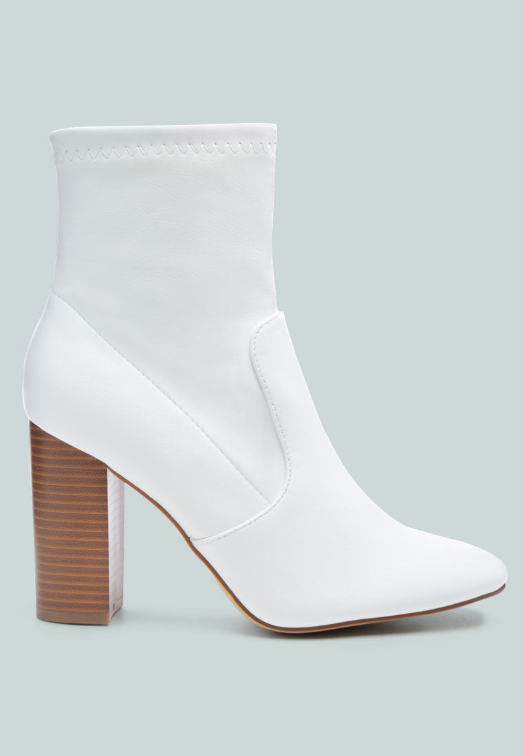Anastasia Block Heeled Ankle Boots - Glamourous Grace