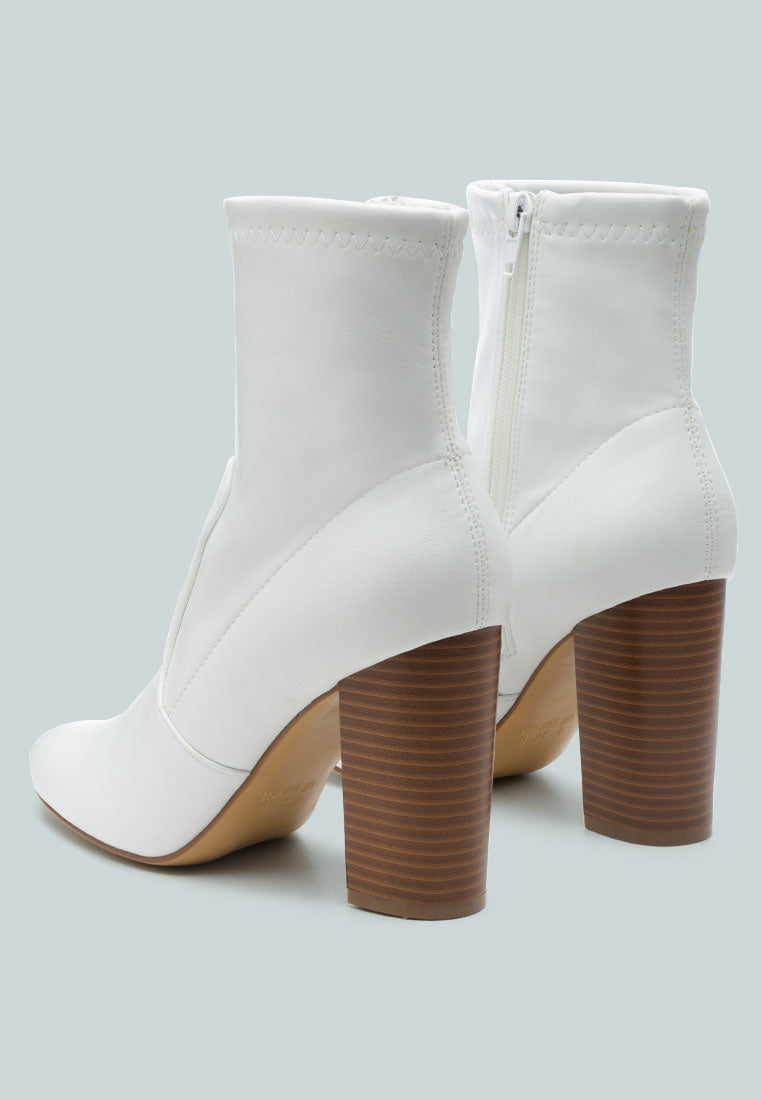 Anastasia Block Heeled Ankle Boots - Glamourous Grace