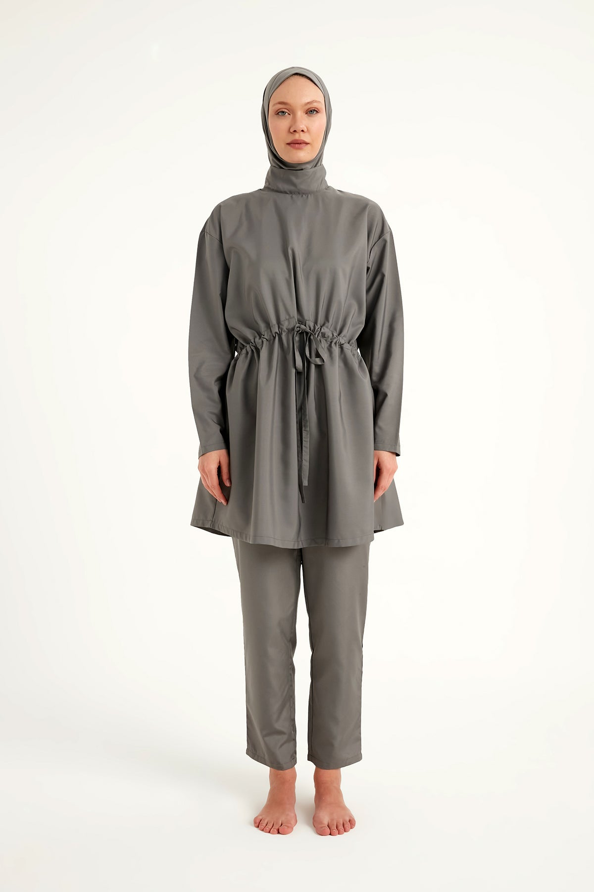 Andalus Full Coverage Burkini Set with Front Ruching A2502-4